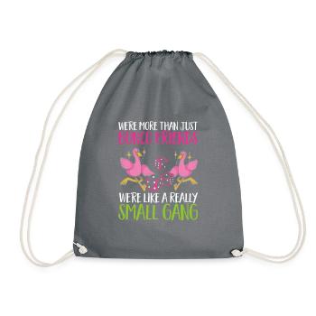 Bunco Dice Game - Drawstring Bag - grey - Front