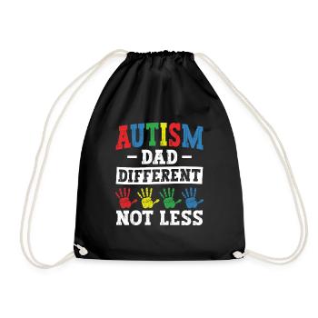 Autism Awareness Support Autistic - Drawstring Bag - black - Front