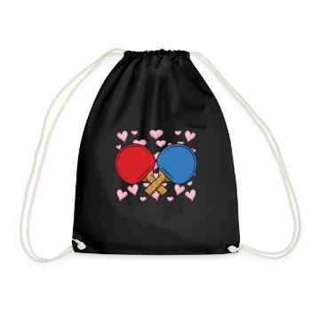 Tennis de table dictant raquette de tennis de table - Sac de sport léger - noir - Devant