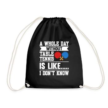 Tennis de table dictant raquette de tennis de table - Sac de sport léger - noir - Devant