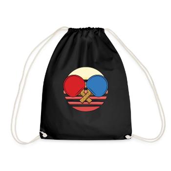 Tennis de table dictant raquette de tennis de table - Sac de sport léger - noir - Devant