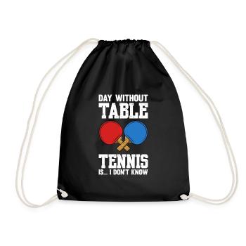Tennis de table dictant raquette de tennis de table - Sac de sport léger - noir - Devant