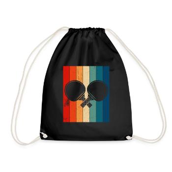Tennis de table dictant raquette de tennis de table - Sac de sport léger - noir - Devant