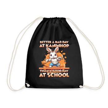 Lapin L'expert du Kaninhop Cadeau Kaninhop - Sac de sport léger - noir - Devant