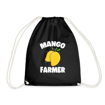 Mango Frucht Mango - Turnbeutel - Schwarz - Vorne