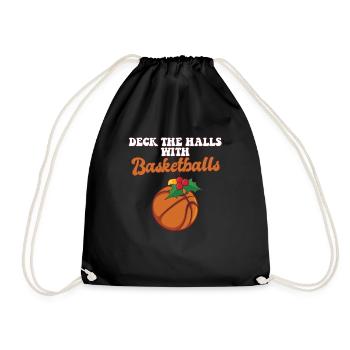 Décorez les couloirs avec l’entraîneur de basket-ball - Sac de sport léger - noir - Devant
