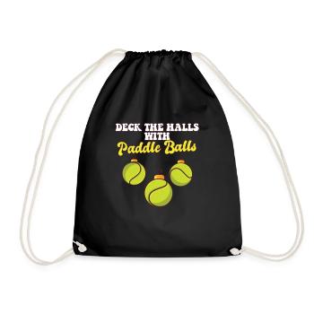 Paddle Ball Joueur Entraîneur Boules de Noël Deck Le - Sac de sport léger - noir - Devant