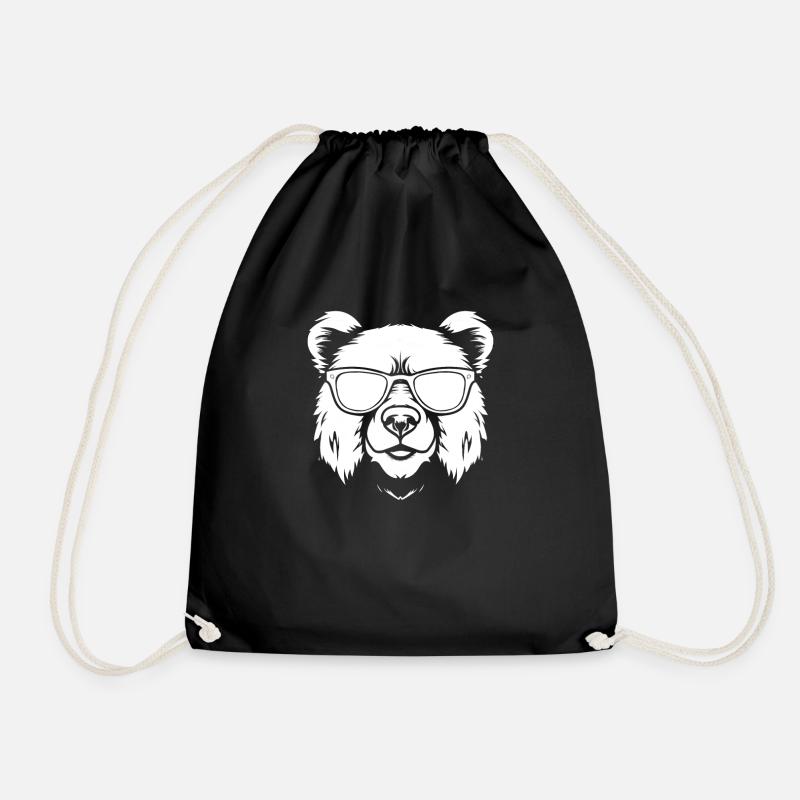 Bär Braunbär - Turnbeutel - Schwarz