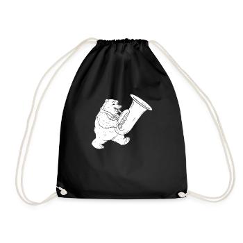 Fanfare Procession Tuba - Drawstring Bag - black - Front