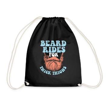 Drôle de barbu pour les cuisses épaisses - Sac de sport léger - noir - Devant