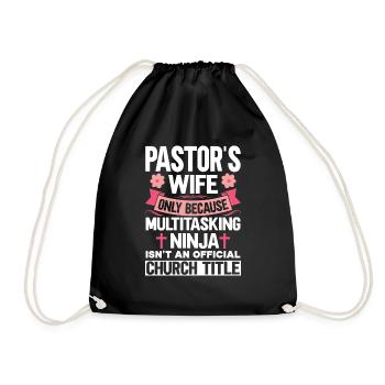 Pasteur Femme Jésus Appréciation de l’Église Chrétienne - Sac de sport léger - noir - Devant