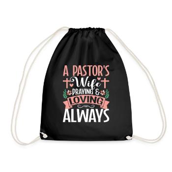 Pasteur Femme Jésus Appréciation de l’Église Chrétienne - Sac de sport léger - noir - Devant