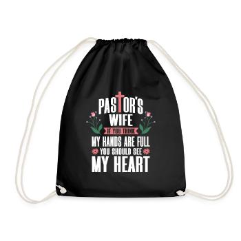 Pasteur Femme Jésus Appréciation de l’Église Chrétienne - Sac de sport léger - noir - Devant