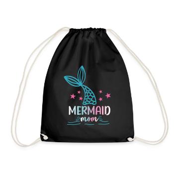 Escouade de fête d’anniversaire pour sirène - Sac de sport léger - noir - Devant