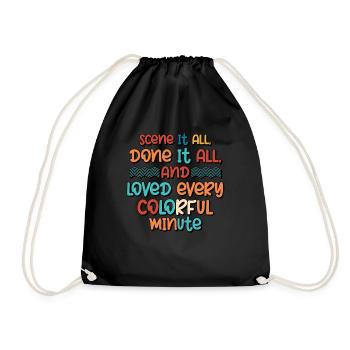 Scenecore Emo Phase Mall Goth Girl - Drawstring Bag - black - Front