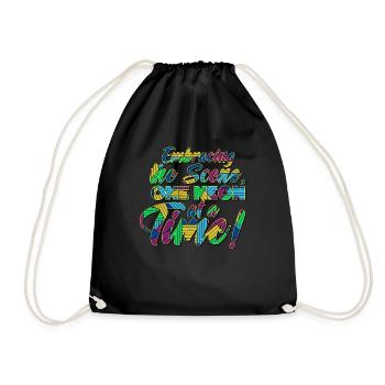 Funny Scenecore Emo Goth Phase - Drawstring Bag - black - Front
