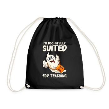 Lustige Lehrer Halloween Geschenke - Turnbeutel - Schwarz - Vorne
