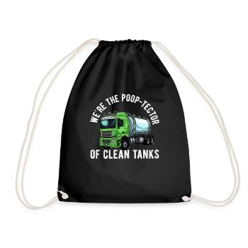 Installateur de système d’égout de pompe de pompe de fosse septique - Sac de sport léger - noir - Devant
