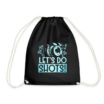 Photography - Photo shoot for photo camera. - Drawstring Bag - black - Front