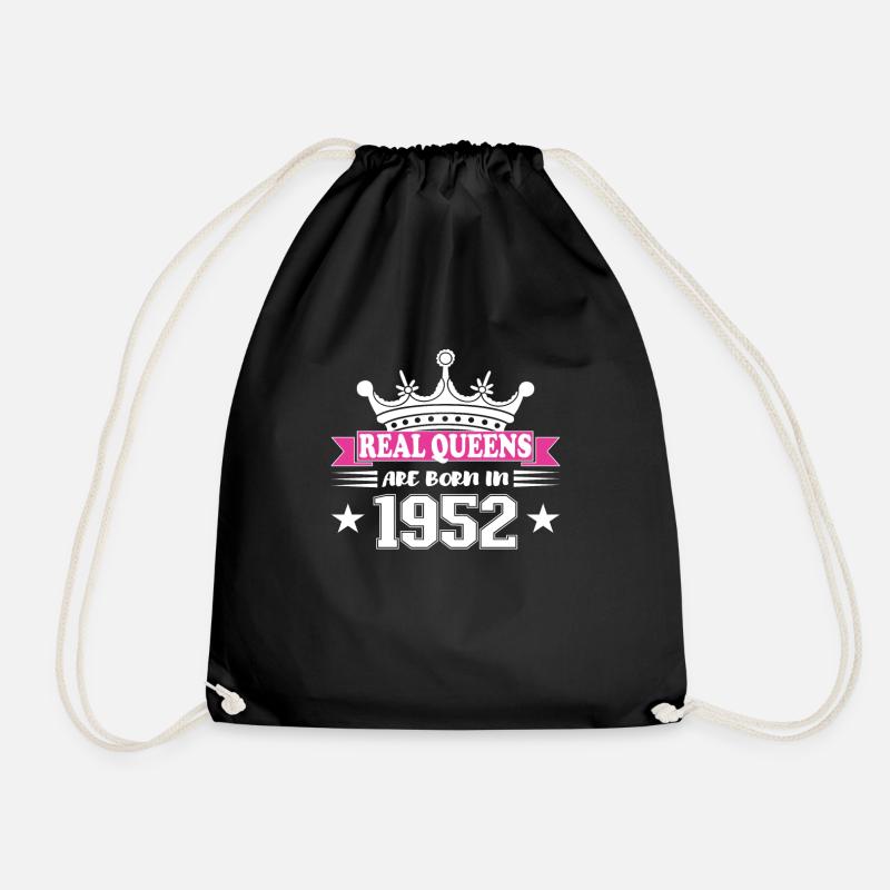 72 Jahre alt Geburtstag 1952 Geburtstagsgeschenk - Turnbeutel - Schwarz