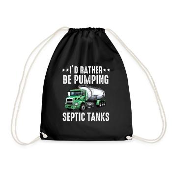 Installateur de système d’égout de pompe de pompe de fosse septique - Sac de sport léger - noir - Devant