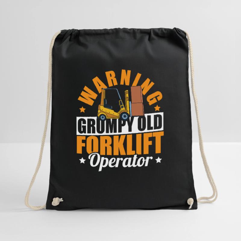 Warning Grumpy Old Forklift Operator Cool Forklift Turnbeutel