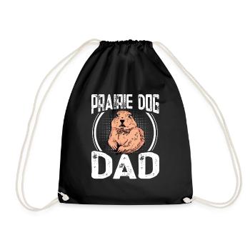 Chien de prairie - Sac de sport léger - noir - Devant