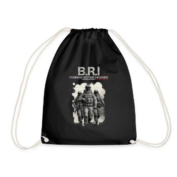 BRI BAC Special Unit France - Drawstring Bag - black - Front