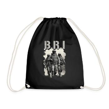BRI BAC Special Unit France - Drawstring Bag - black - Front