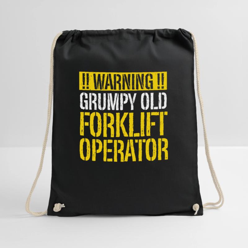 Forklift Driver Grumpy Old Forklift Operator Forkl Turnbeutel