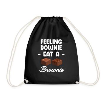 Feeling Downie mange un biscuit Brownies - Sac de sport léger - noir - Devant