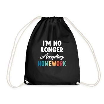 Je n’accepte pas les devoirs-sarcastiques - Sac de sport léger - noir - Devant