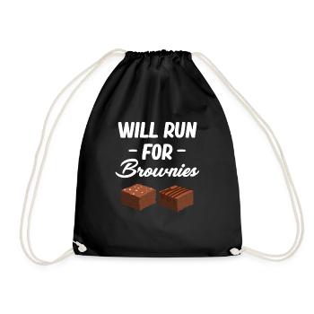 Runs for Brownies Fudge Cookie Marshmallow Smores - Sac de sport léger - noir - Devant