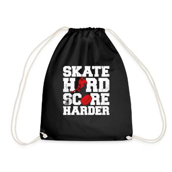 Dicton de hockey sur glace pour les joueurs de hockey sur glace - Sac de sport léger - noir - Devant