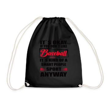 Ce n’est pas grave si vous n’aimez pas le baseball - Sac de sport léger - noir - Devant