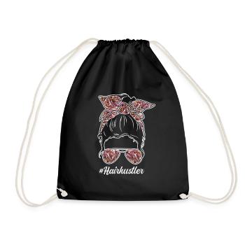 Hairstylist Hair Salon Cosmetology - Drawstring Bag - black - Front