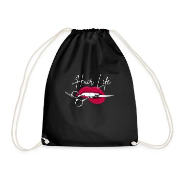 Hairstylist Hair Salon Kosmetologie - Turnbeutel - Schwarz - Vorne