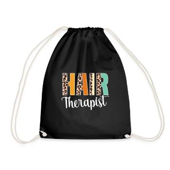 Hairstylist Hair Salon Kosmetologie - Turnbeutel - Schwarz - Vorne
