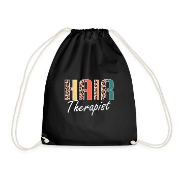 Hairstylist Hair Salon Kosmetologie - Turnbeutel - Schwarz - Vorne