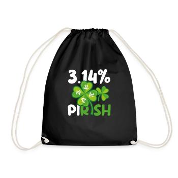 3.14% Pirish Drôle St. Patrick’s Math Geek Pi Day - Sac de sport léger - noir - Devant