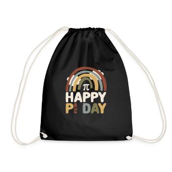 BOHO Regenbogen Happy Pi Day 3.14 Math Geek Teach - Turnbeutel - Schwarz - Vorne