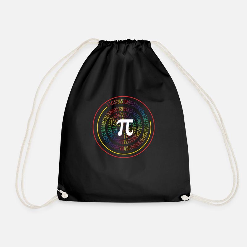 3.14 Pop Art Spirale Mathematik Wissenschaft Geek - Turnbeutel - Schwarz