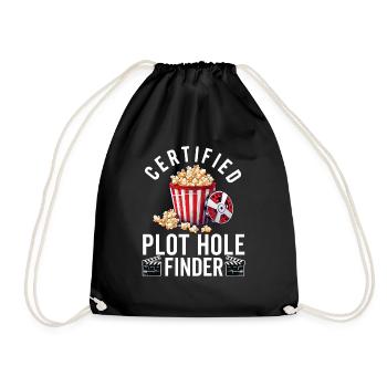 Filmkritiker, Kino, Filmfan, Liebhaber, lustiger Rezensent - Turnbeutel - Schwarz - Vorne