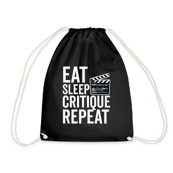 Critique de cinéma Cinéphile Cinéphile Amant Drôle Critique - Sac de sport léger - noir - Devant