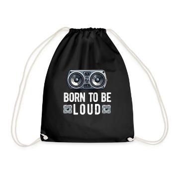 Car Stereo For Audio Installer Speakers Car Bass - Drawstring Bag - black - Front