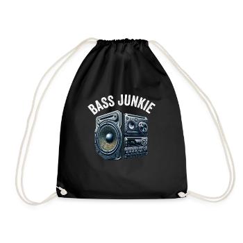 Car Stereo For Audio Installer Speakers Car Bass - Drawstring Bag - black - Front