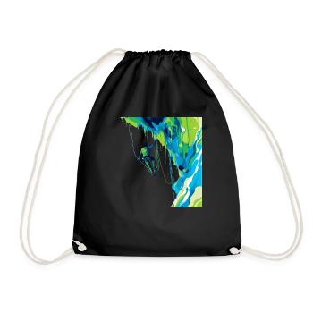 Toprope Climbing Nature Experience & Adrenaline - Drawstring Bag - black - Front