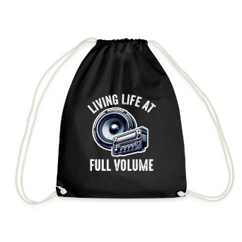 Car Stereo For Audio Installer Speakers Car Bass - Drawstring Bag - black - Front