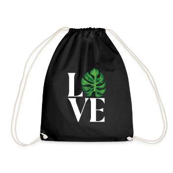 Monstera Deliciosa Albo Plante d’intérieur botanique - Sac de sport léger - noir - Devant