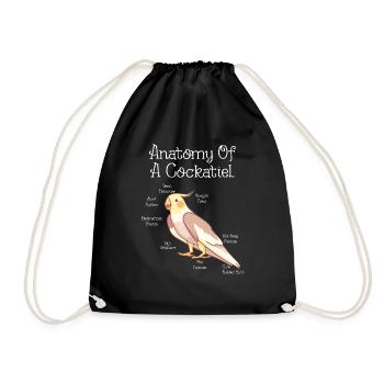 Anatomie d’un ornithologue ornithologue nerd calopsitte - Sac de sport léger - noir - Devant